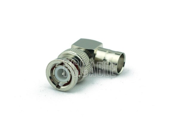 BNC Male To BNC Female Right Angle Adapter