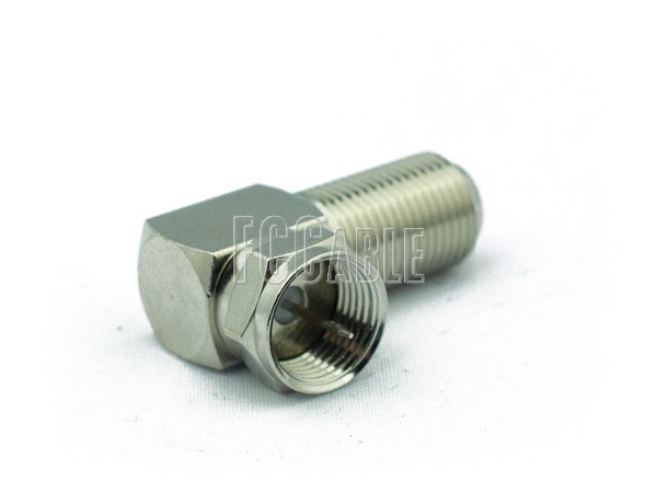 F Male To F Female Right Angle Adapter