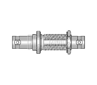 SHV Jack To SHV Jack Bulkhead Mount Hermetically Sealed Adapter