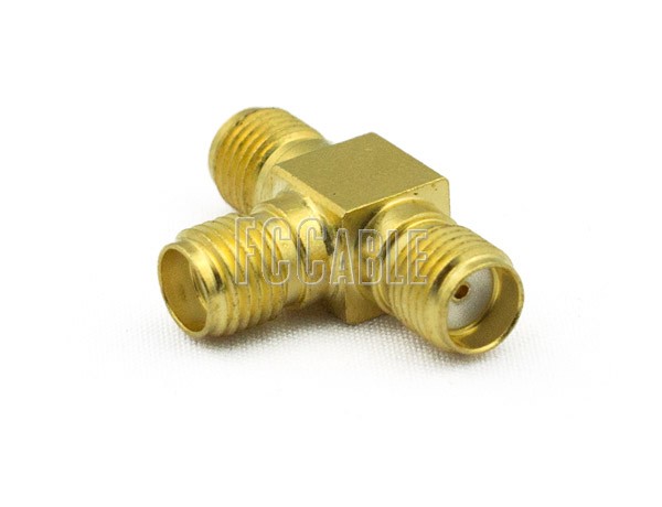 SMA T Female to Female to Female Adapter