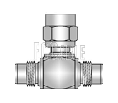 75 Ohm SMC T Jack Plug Jack Adapter