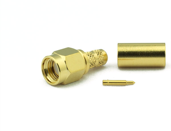 SMA Male Connector CRIMP captive contact For RG58