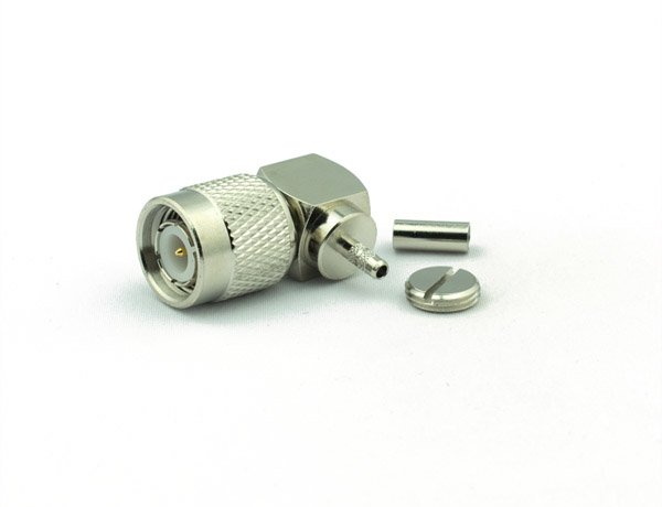 TNC Male Connector Right Angle CRIMP For RG188DS, RG316DS