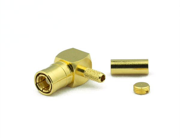 SMB Plug Connector Right Angle CRIMP For RG188DS, RG316DS