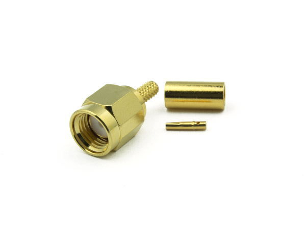 SMA Reverse Polarity Male Connector CRIMP For RG188DS, RG316DS