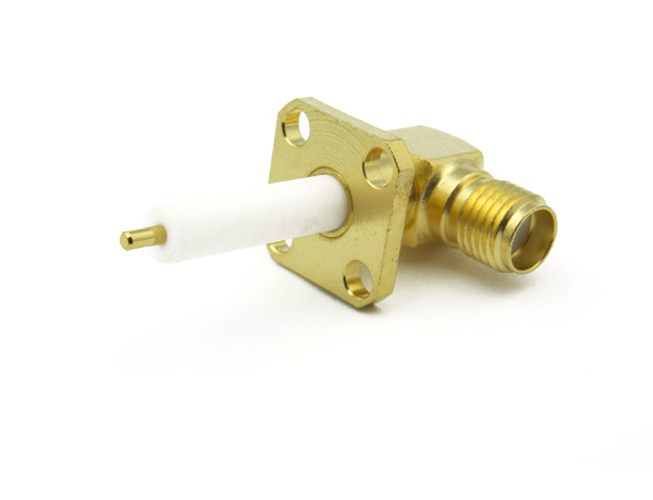 SMA Female Connector Right Angle Panel Mount 4HF 