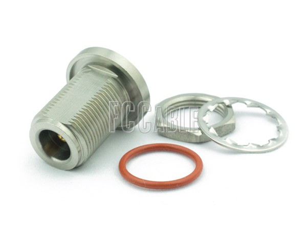 N Female To SMA Female Bulkhead Mount PRECISION Adapter