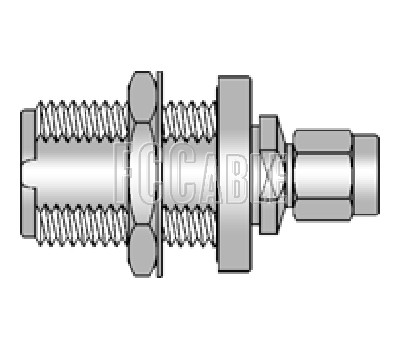 N Female Bulkhead Mount To SMA Male PRECISION Adapter